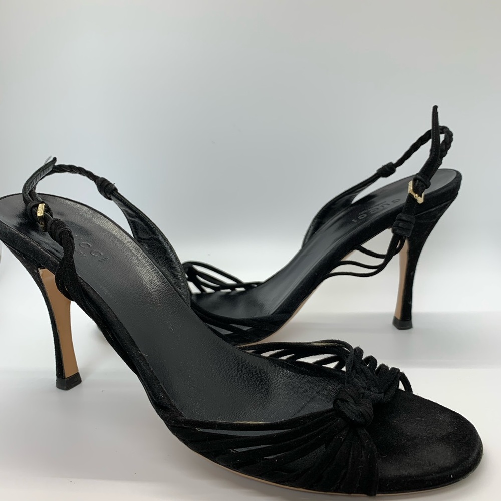 Gucci suede knot sandals - Picture 1 of 8